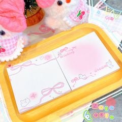 **Giấy note viền nơ