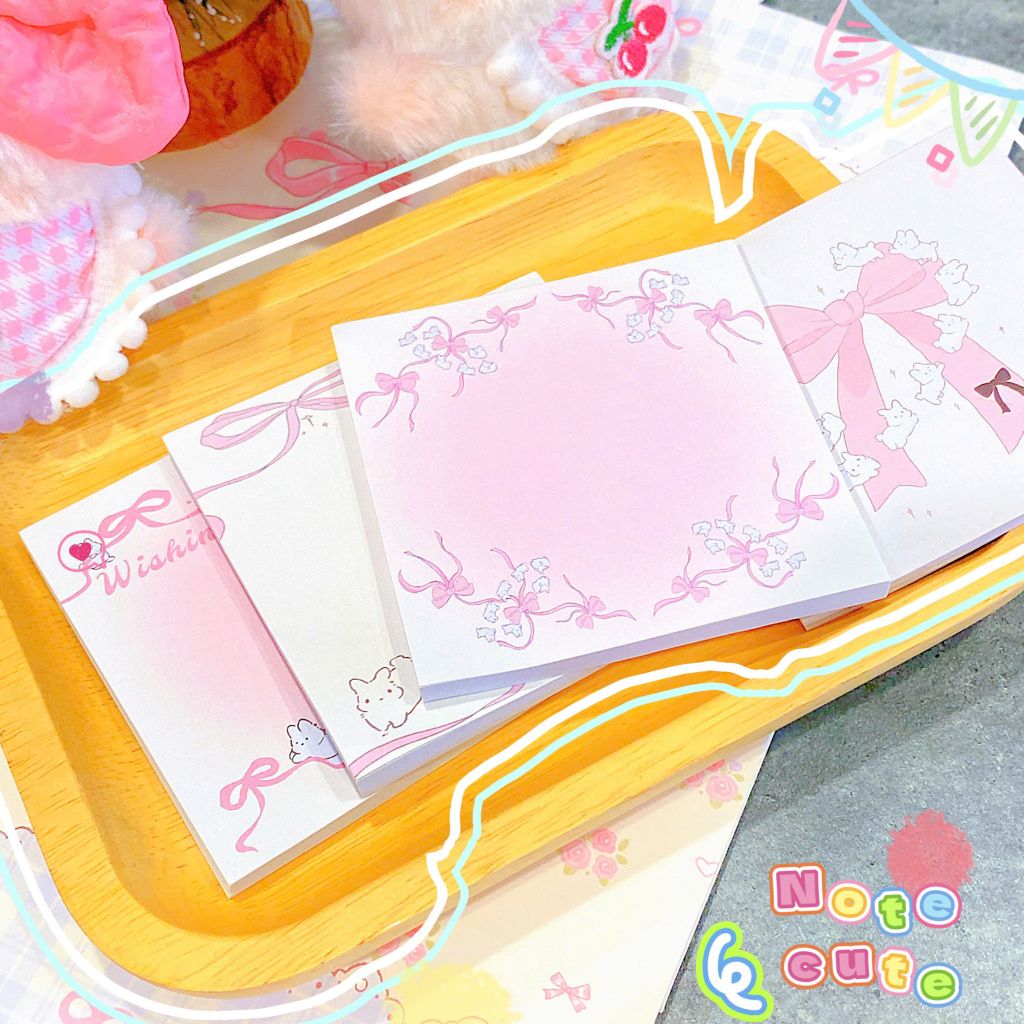 **Giấy note viền nơ