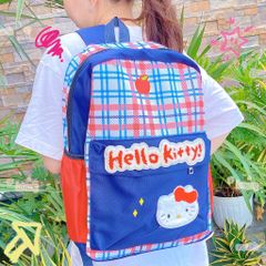 ** Balo Kitty kẻ ô