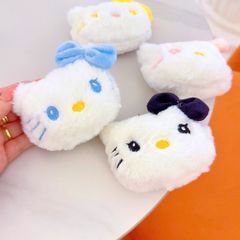 ** Móc khóa bông mặt Kitty đeo nơ nhiều màu