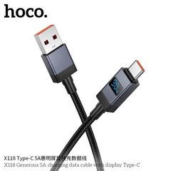 Cáp Type C Hoco X118 5A 1m