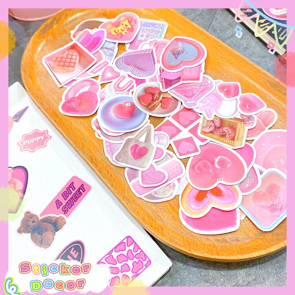 ** Set 50 Sticker chủ đề tình yêu