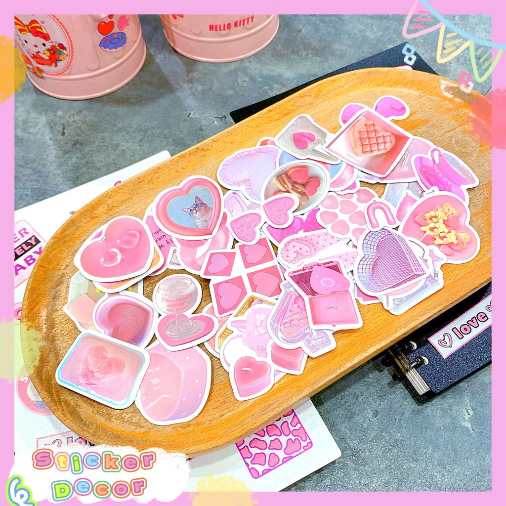 ** Set 50 Sticker chủ đề tình yêu