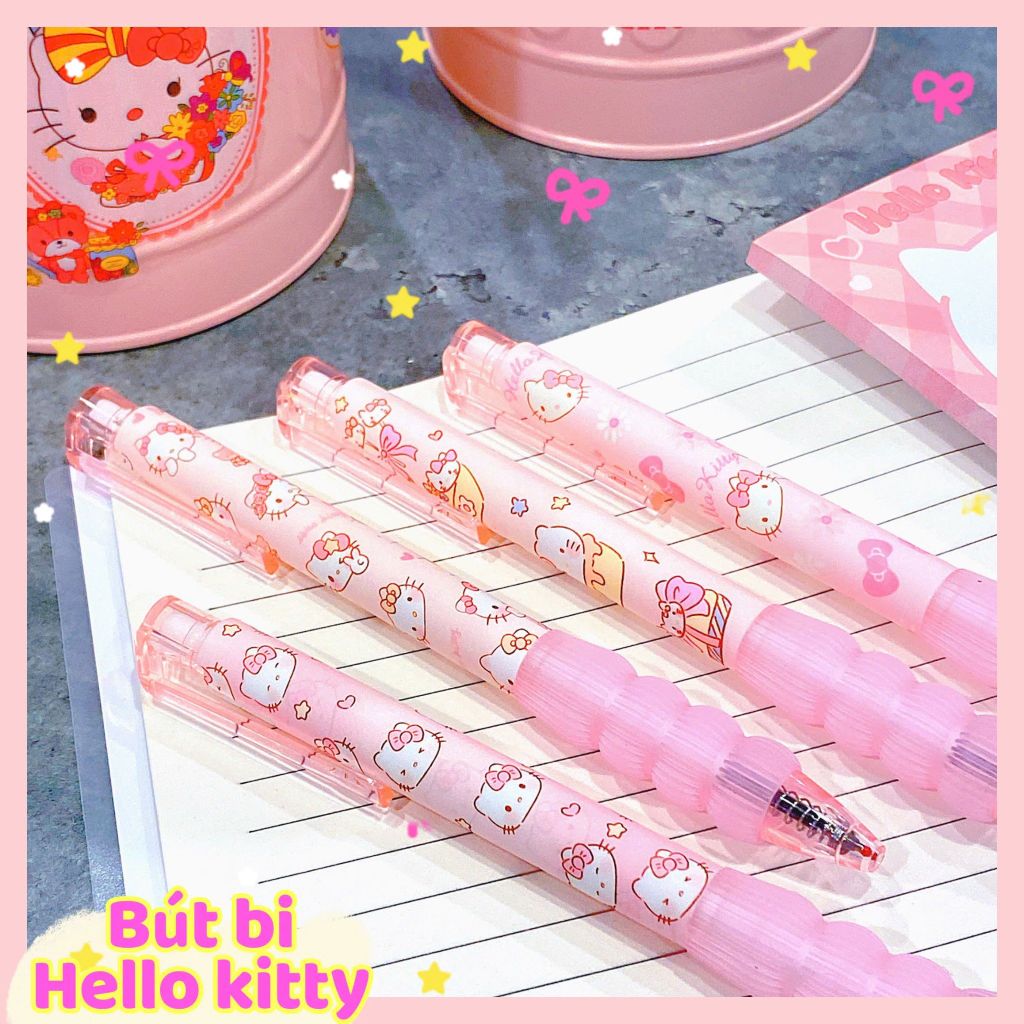 ** Bút bi Hello Kitty hồng (12k/cây)