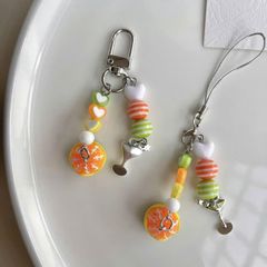 ** Móc khóa quả quýt lột vỏ