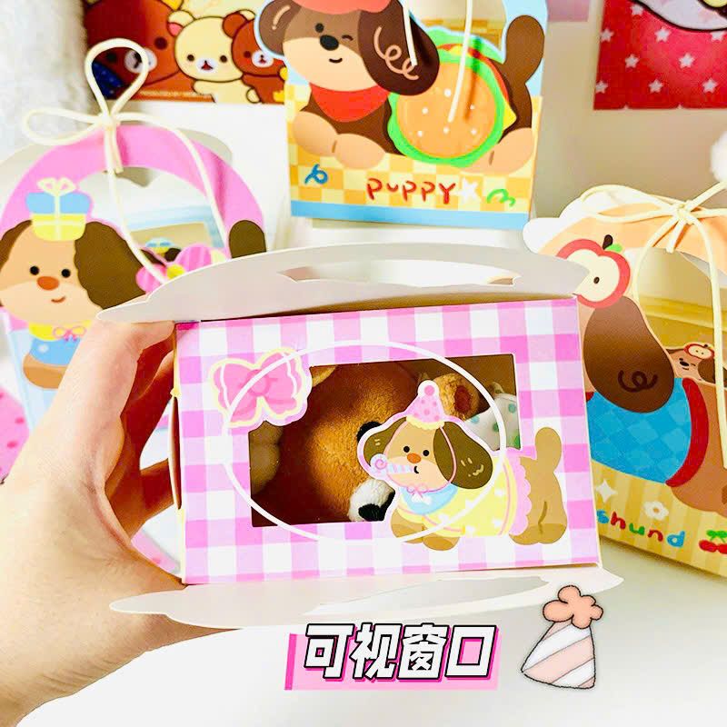 ** Hộp quà giấy kèm dây thắc nơ nhiều hình