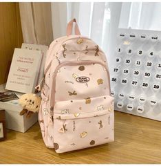 ** Balo vải MSLUO WE BAG kèm charm gấu nâu