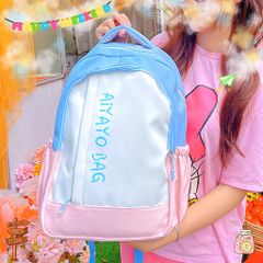 ** Balo vải AIYAYO BAG phối màu pastel