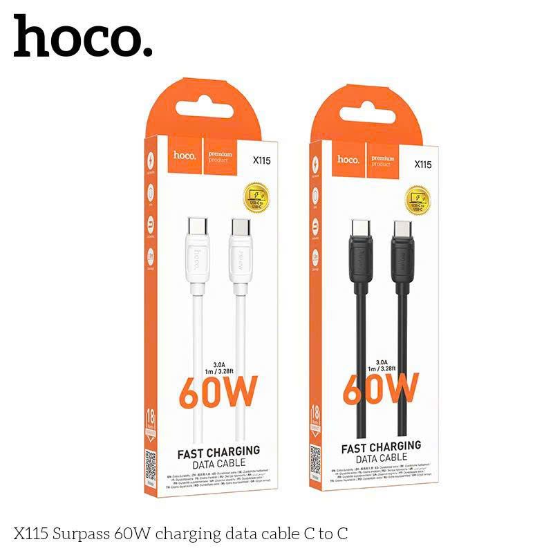 Cáp Type C to Type C Hoco X115 60W 1m