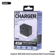 ** Cóc sạc du lịch Remax CM06 1U 3C 45W