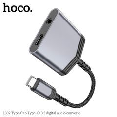 Cáp chuyển Type C ra Type C + 3.5mm Hoco LS39