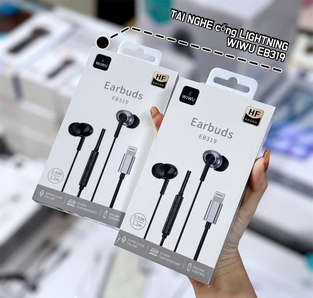 Tai nghe dây Wiwu EB319 cổng IP