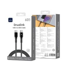 Cáp Type C to Type C Wiwu Drualink 60W 1m