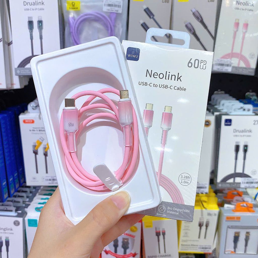 Cáp Type C to Type C Wiwu Neolink 60W 1m
