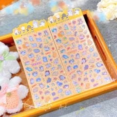 ** Set hình sticker nổi nhiều mèo viền ánh quang