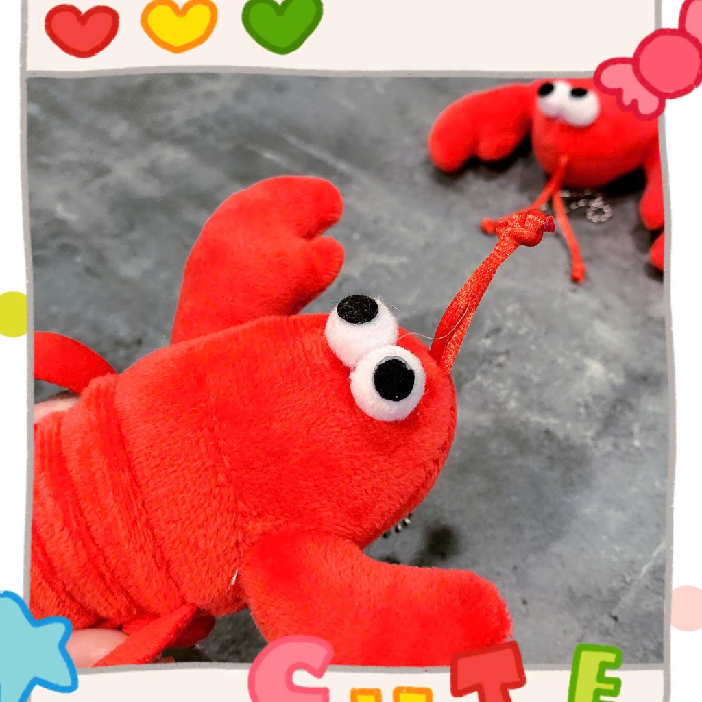 ** Móc khóa bông tôm hùm đỏ