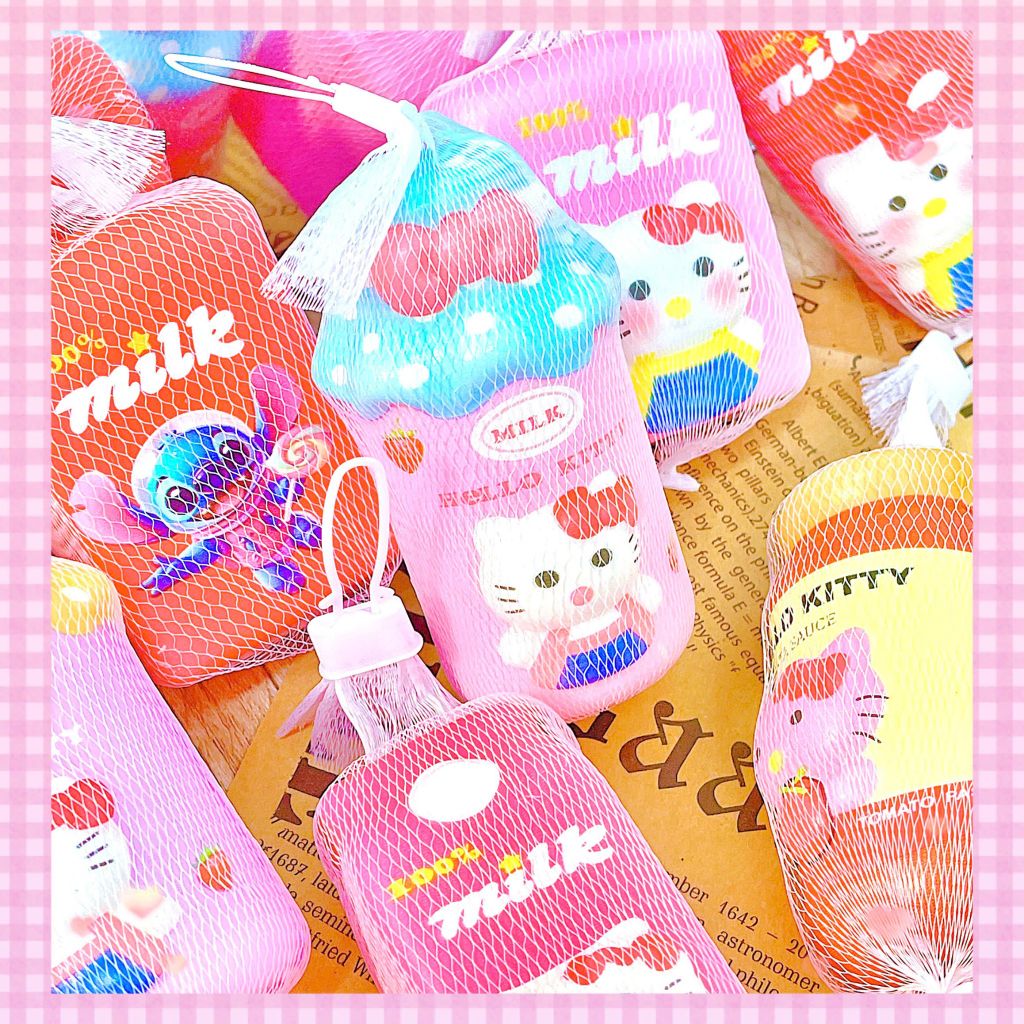 ** Đồ chơi squishy Kitty nhiều hình chai lọ hủ