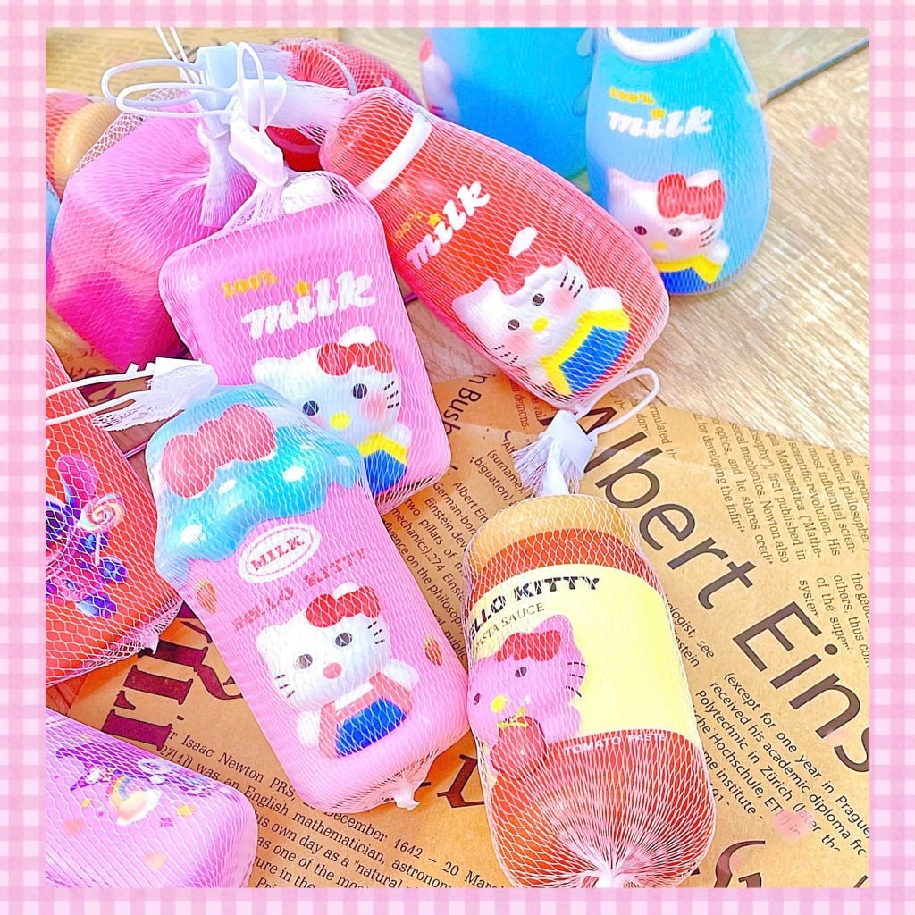 ** Đồ chơi squishy Kitty nhiều hình chai lọ hủ