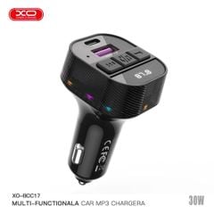 ** Sạc xe hơi XO BCC17 BT + FM 1U 1C 30W