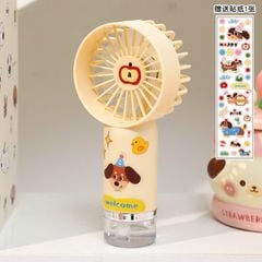 ** Quạt cầm tay phun sương trắng/hồng/vàng