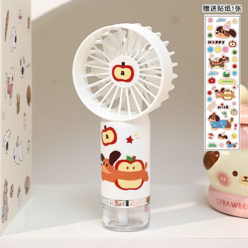 ** Quạt cầm tay phun sương trắng/hồng/vàng