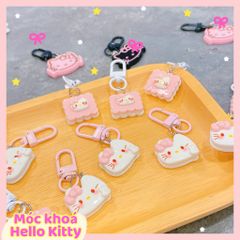 ** Móc khóa mặt Kitty/ bánh vuông charm Kitty