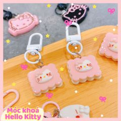 ** Móc khóa mặt Kitty/ bánh vuông charm Kitty