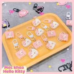 ** Móc khóa mặt Kitty/ bánh vuông charm Kitty