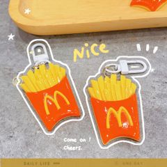 ** Móc khóa đùi gà chiên/ khoai tây/ hamburger
