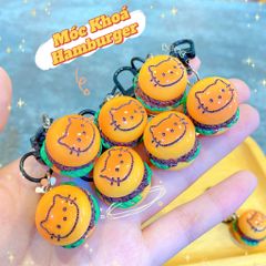 ** Móc khóa hamburger mặt mèo Kitty