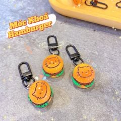 ** Móc khóa hamburger mặt mèo Kitty