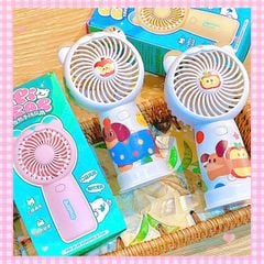 ** Quạt cầm tay/ để bàn viền tai gấu PiPi Bear