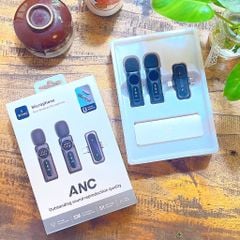 Micro cài áo Wiwu WM007 2 Mic cổng Dual