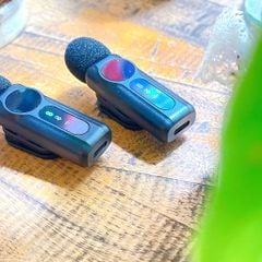 Micro cài áo Wiwu WM007 2 Mic cổng Dual