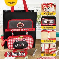 ** Túi xách tay mèo đen và táo đỏ 30cmx33cm