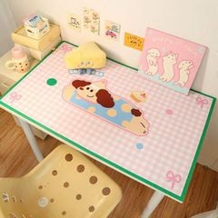 ** Đệm lót đa năng Cute Dog caro nhiều màu