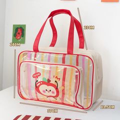 ** Túi đeo quai đa năng trong suốt kem/nâu