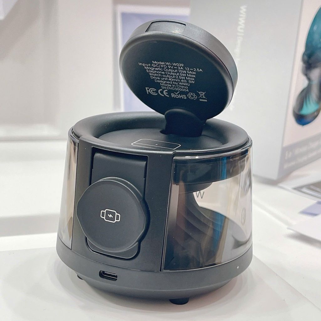 ** Đế sạc không dây Wiwu Flow W039 5 in 1 kiêm loa Bluetooth