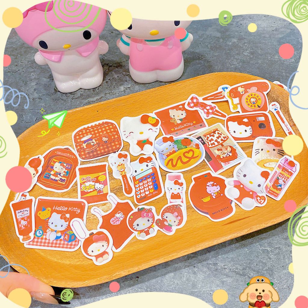 ** Set 50 miếng sticker Kitty/cánh thiên thần