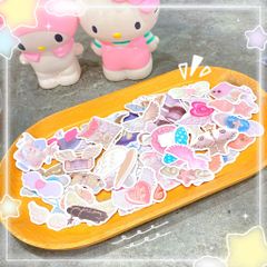 ** Set 50 miếng sticker Kitty/cánh thiên thần
