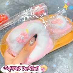 ** Slime bánh kem dâu trái tim