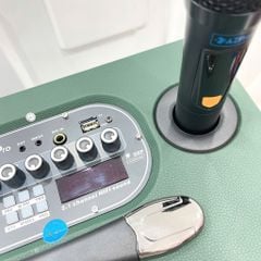 ** Loa Bluetooth kèm 2 mic Azpro D336