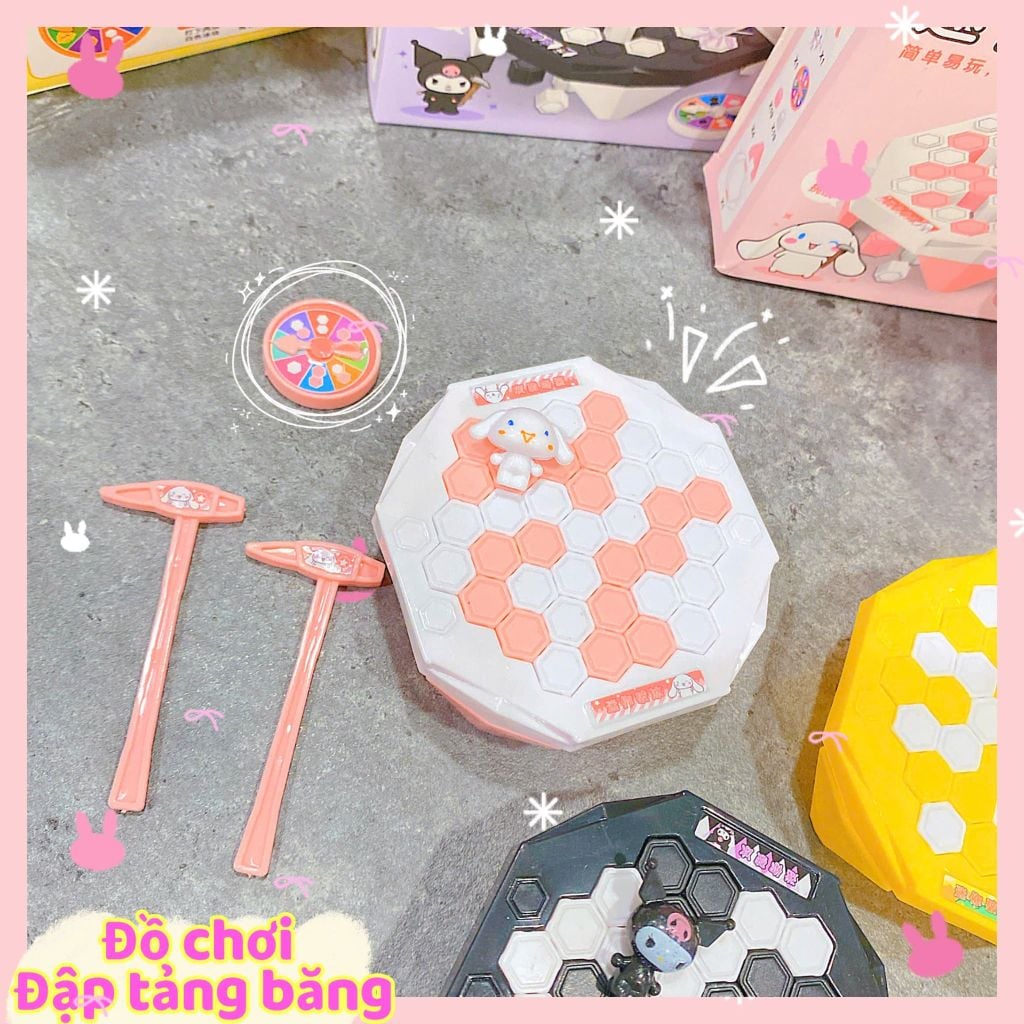 ** Bộ đồ chơi phá đá mini vịt vàng/ kuromi