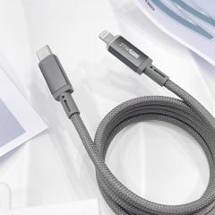 Cáp Type C to Type C Wiwu Maglink C084 100W từ tính tự cuộn 1m