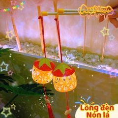 ** Lồng đèn rọ nón lá kèm đèn led