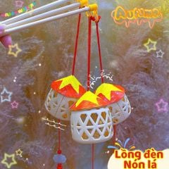 ** Lồng đèn rọ nón lá kèm đèn led