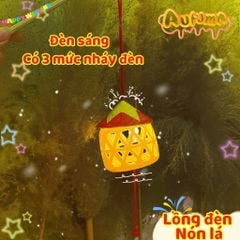 ** Lồng đèn rọ nón lá kèm đèn led