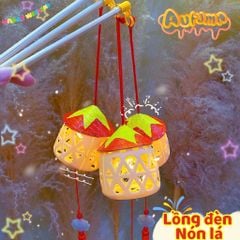 ** Lồng đèn rọ nón lá kèm đèn led