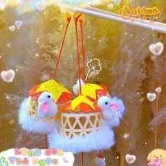 ** Lồng đèn rọ thỏ nón lá/ thỏ hoa kèm đèn led