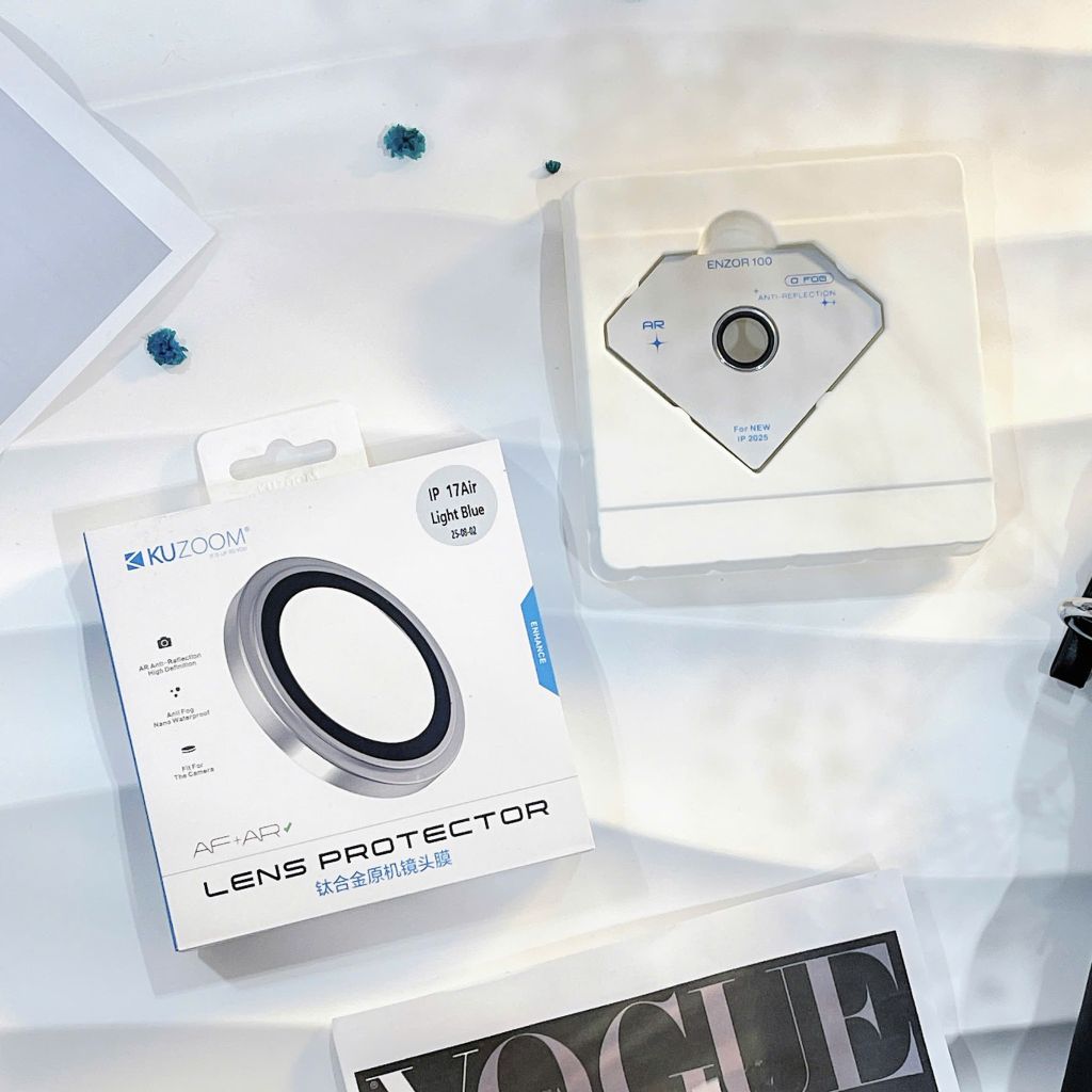 ** Dán cường lực Camera mắt rời iPhone 17 Air Kuzoom màu